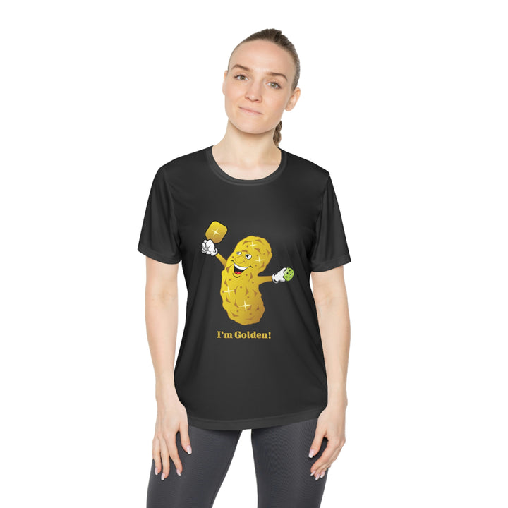 I'm Golden! Women's Moisture-Wicking T-Shirt - Great Pickleball Stuff