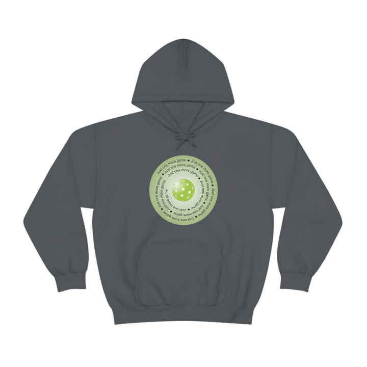 Just One More Game-Green Unisex Hoodie - Great Pickleball Stuff