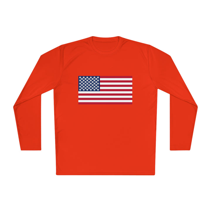 Pickleball Stars Flag Unisex Moisture-Wicking Long Sleeve Tee - Great Pickleball Stuff