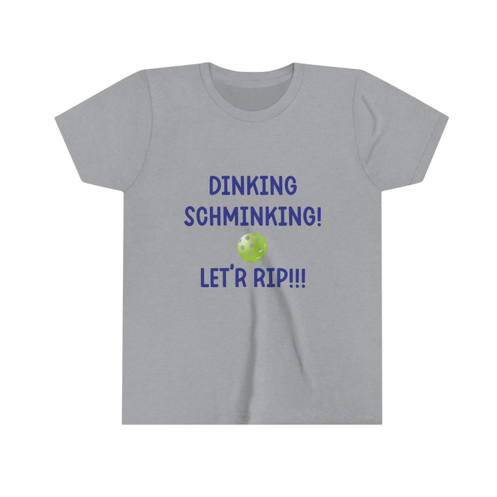 Dinking Schminking Youth T-Shirt - Great Pickleball Stuff