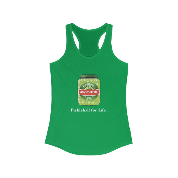 Awesome Pickles Women's Racerback Tank - Great Pickleball Stuff