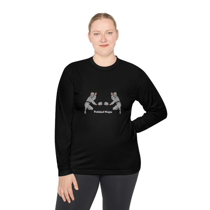 Pickleball Ninjas-Men's Doubles Unisex Moisture-Wicking Long Sleeve Tee - Great Pickleball Stuff