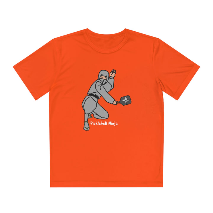 Pickleball Ninja-Male Youth Moisture-Wicking T-Shirt - Great Pickleball Stuff