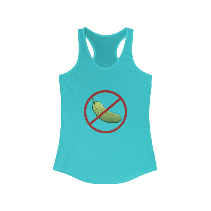 No Pickle! Women's Racerback Tank - Great Pickleball Stuff