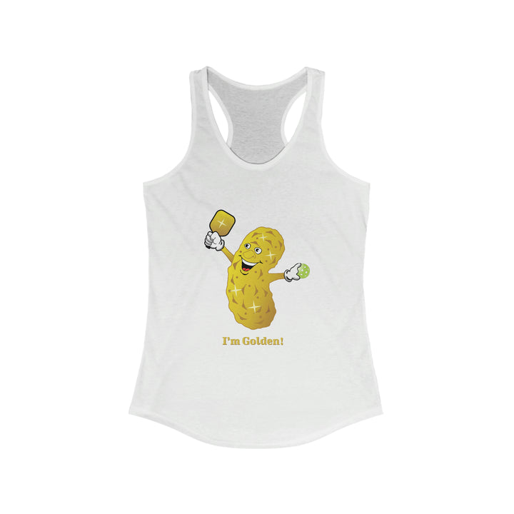 I'm Golden! Women's Racerback Tank - Great Pickleball Stuff