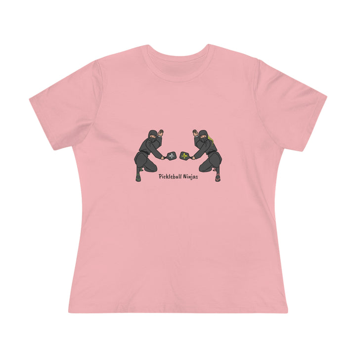 Pickleball Ninjas-Mixed Doubles Women's Relaxed-Fit T-shirt - Great Pickleball Stuff