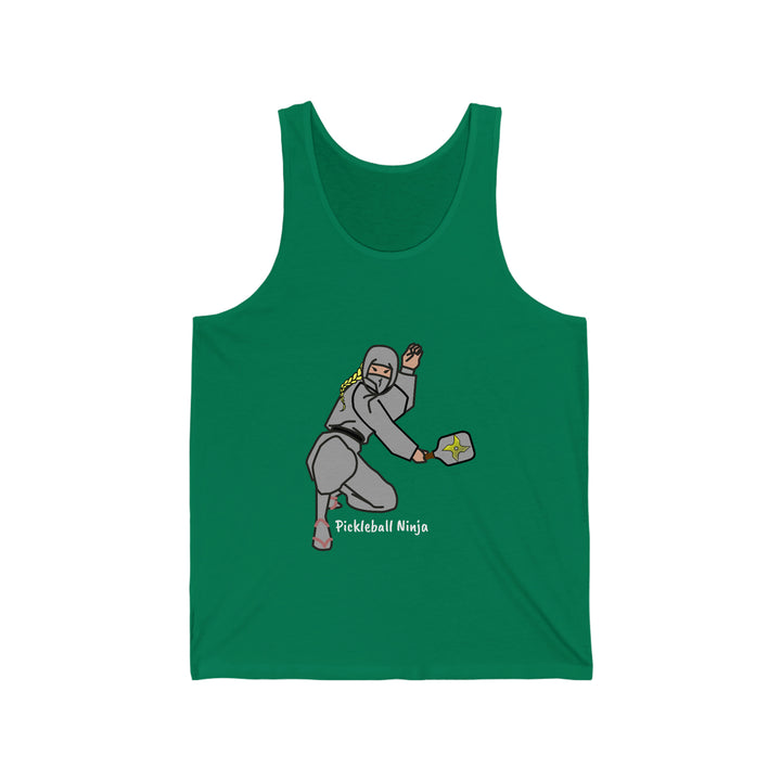 Pickleball Ninja-Female  Unisex Cotton Tank - Great Pickleball Stuff