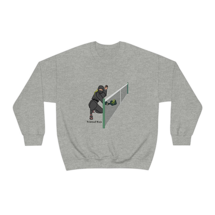 Pickleball Ninja Dinking-Female Unisex Crewneck Sweatshirt - Great Pickleball Stuff