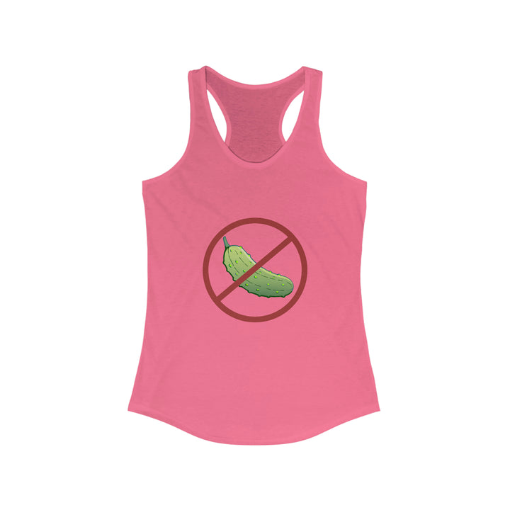 No Pickle! Women's Racerback Tank - Great Pickleball Stuff