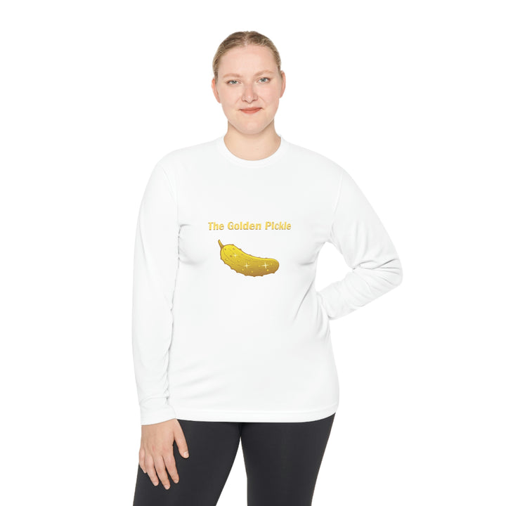 The Golden Pickle Unisex Moisture-Wicking Long Sleeve Tee - Great Pickleball Stuff