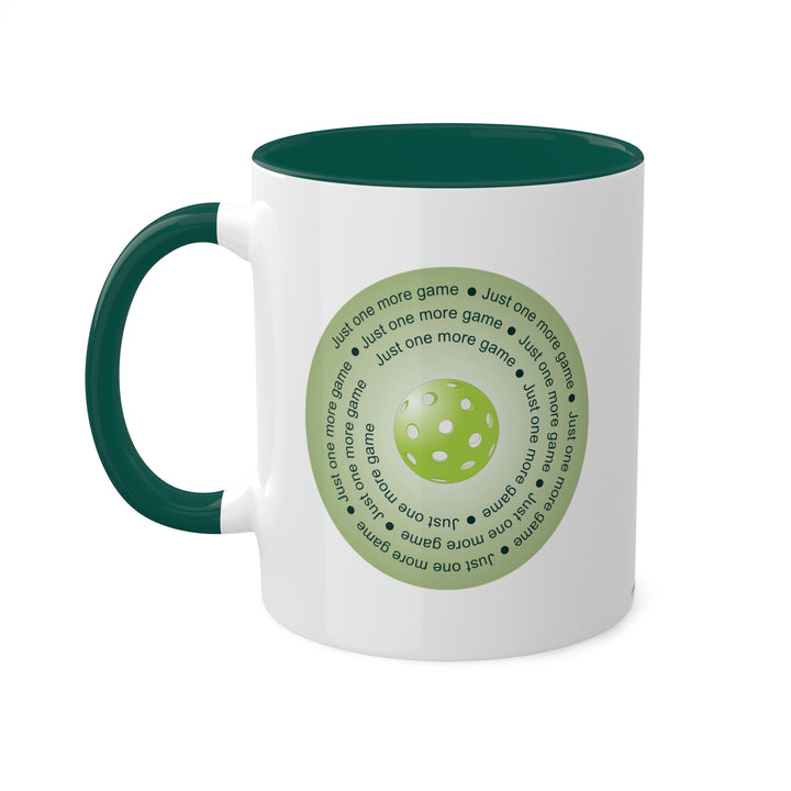 Just One More Game-Green Coffee Mug - Great Pickleball Stuff