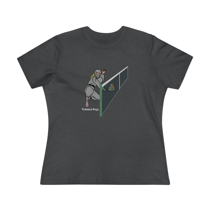 Pickleball Ninja Dinking-Female Women's Relaxed-Fit T-Shirt - Great Pickleball Stuff