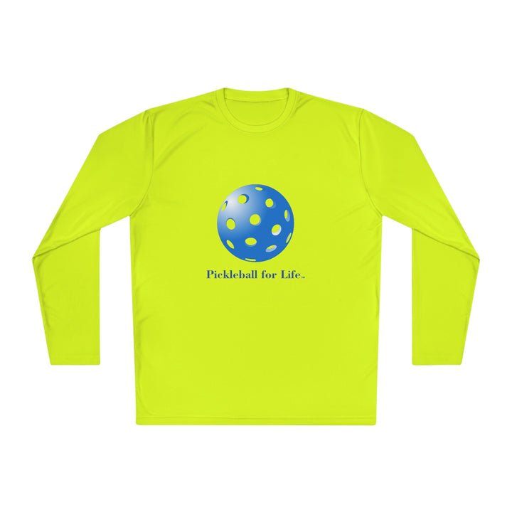 Pickleball for Life-Blue Unisex Moisture-Wicking Long Sleeve Tee - Great Pickleball Stuff