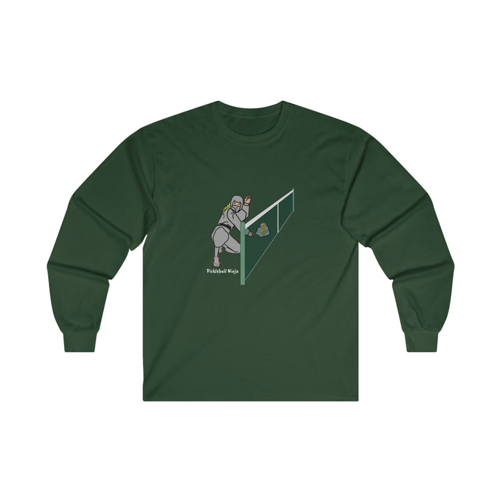 Pickleball Ninja Dinking-Female Ultra Cotton Long Sleeve Tee - Great Pickleball Stuff