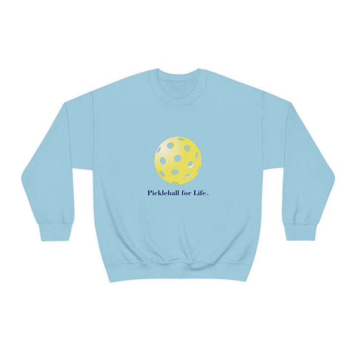 Pickleball for Life-Yellow Unisex Crewneck Sweatshirt - Great Pickleball Stuff