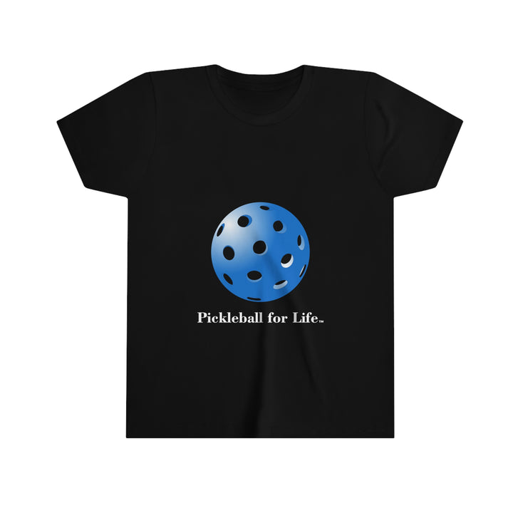 Pickleball for Life-Blue Youth T-Shirt - Great Pickleball Stuff