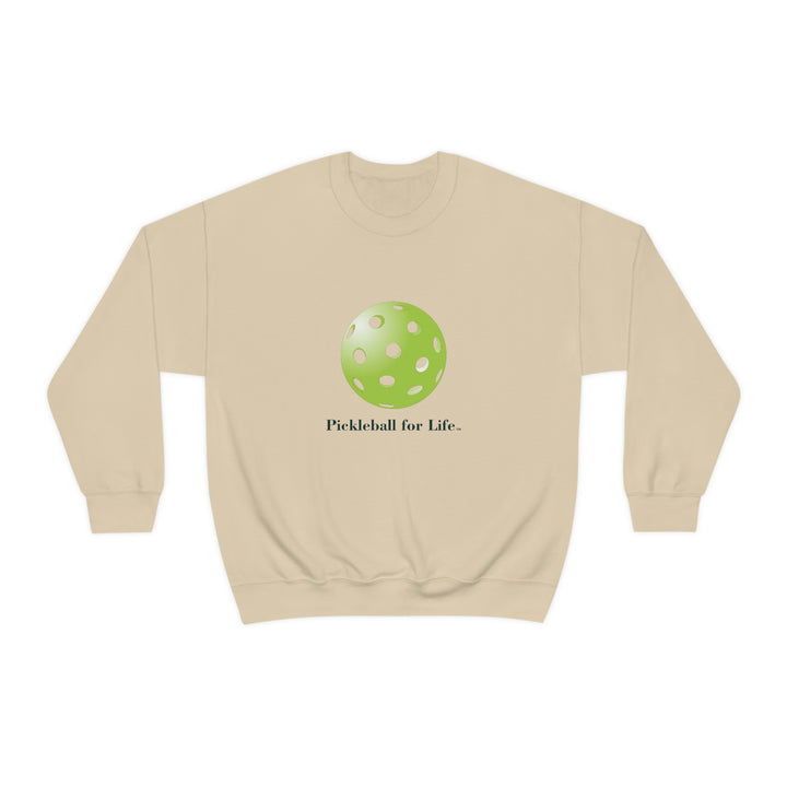 Pickleball for Life-Green Unisex Crewneck Sweatshirt - Great Pickleball Stuff