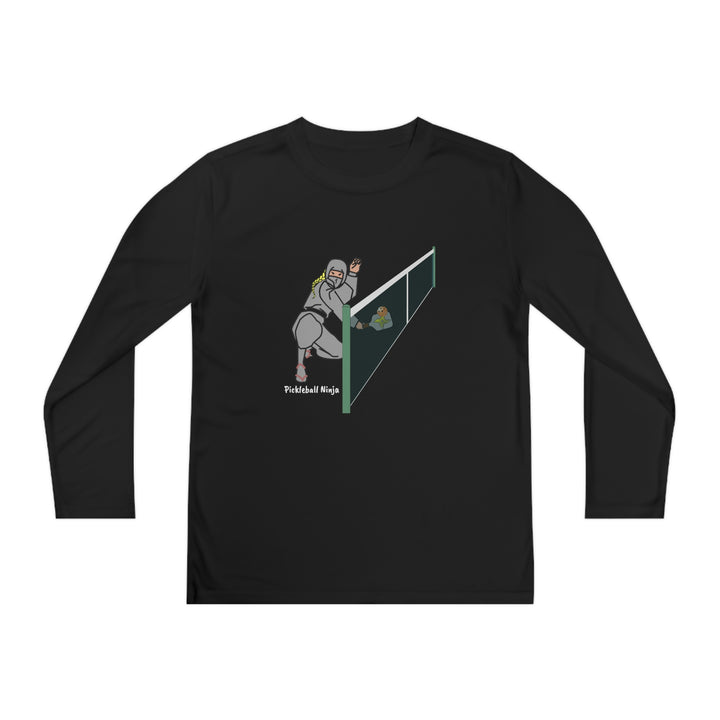 Pickleball Ninja Dinking-Female Youth Long Sleeve Moisture-Wicking T-Shirt - Great Pickleball Stuff