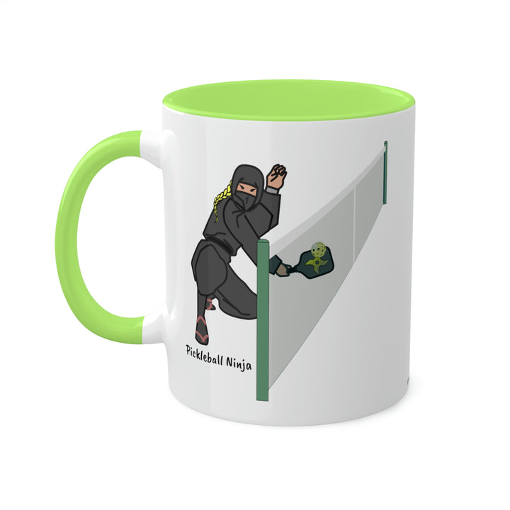 Pickleball Ninja Dinking-Female Coffee Mug-Great Pickleball Stuff