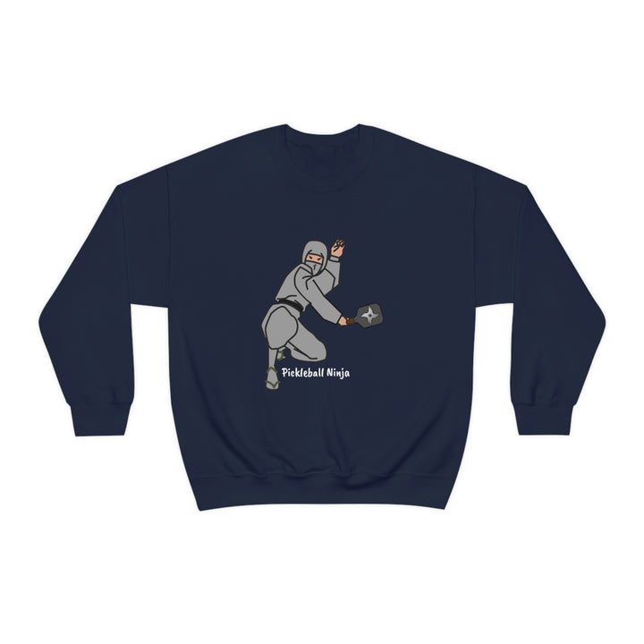 Pickleball Ninja-Male Unisex Crewneck Sweatshirt - Great Pickleball Stuff