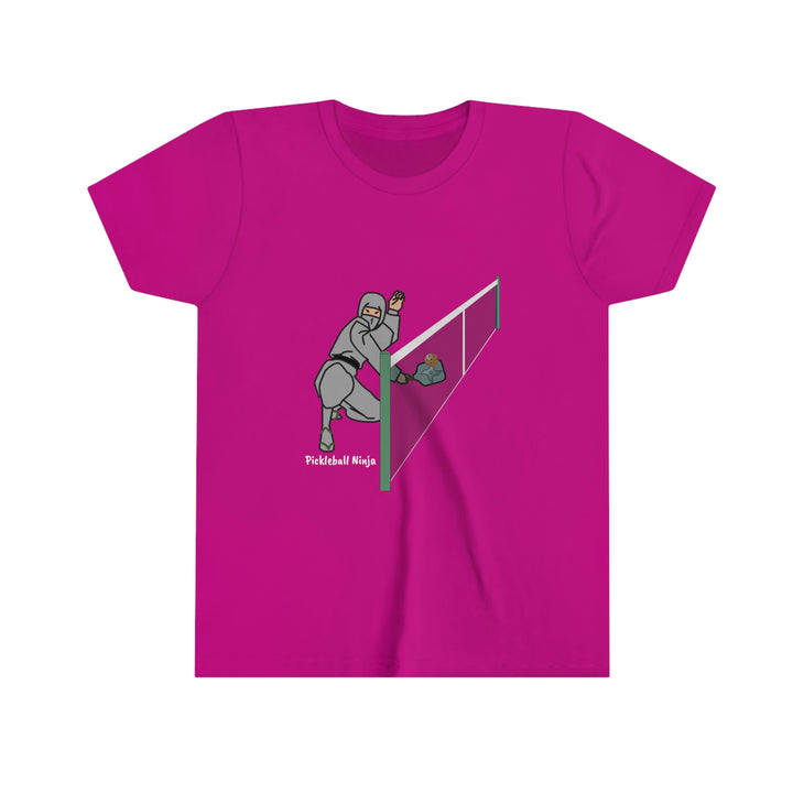 Pickleball Ninja Dinking-Male Youth T-Shirt - Great Pickleball Stuff