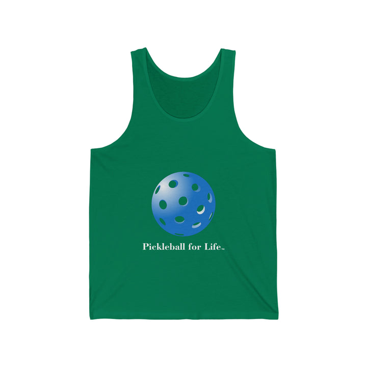 Pickleball for Life-Blue Unisex Tank - Great Pickleball Stuff