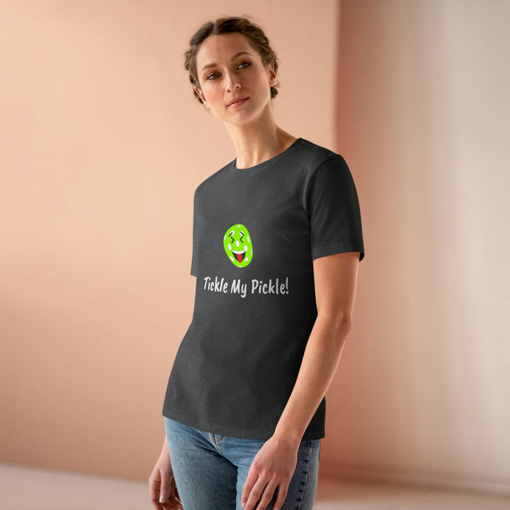 Tickle My Pickle Women's Relaxed-Fit T-shirt - Great Pickleball Stuff