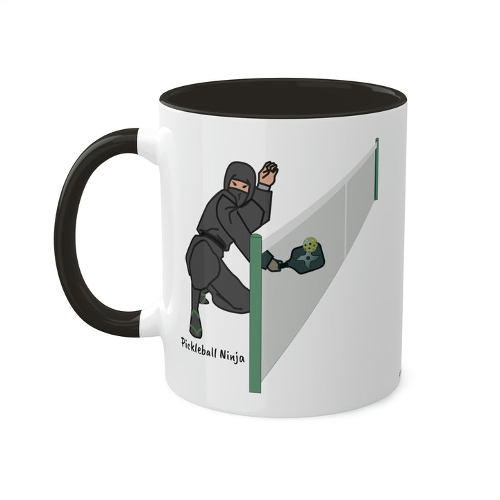 Pickleball Ninja Dinking-Male Coffee Mug-Great Pickleball Stuff