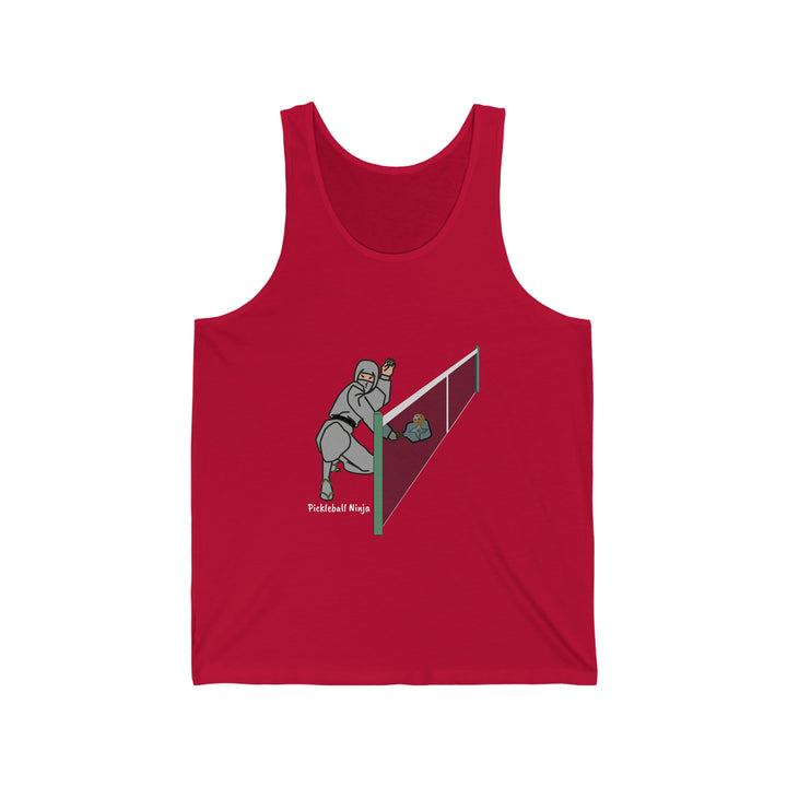 Pickleball Ninja Dinking-Male Unisex Cotton Tank - Great Pickleball Stuff