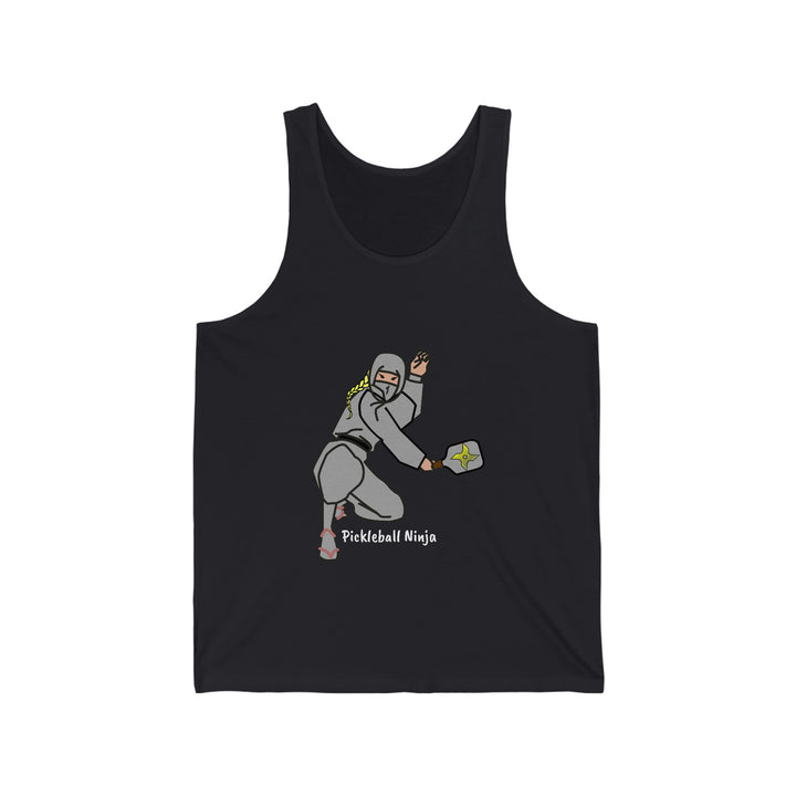 Pickleball Ninja-Female  Unisex Cotton Tank - Great Pickleball Stuff