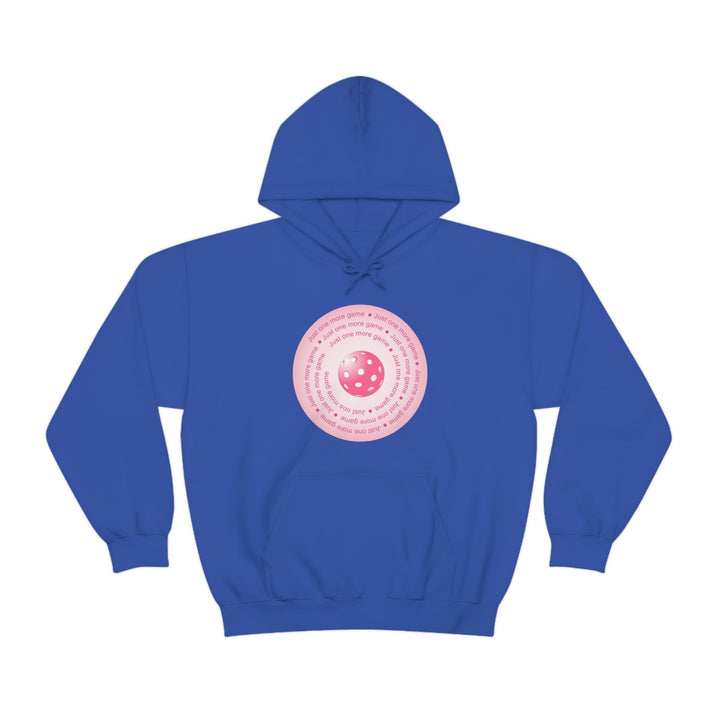 Just One More Game-Pink Unisex Hoodie - Great Pickleball Stuff