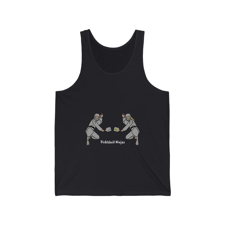 Pickleball Ninjas-Mixed Doubles Unisex Cotton Tank - Great Pickleball Stuff