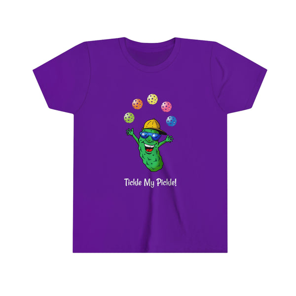 Tickle My Pickle Juggler Youth T-Shirt - Great Pickleball Stuff