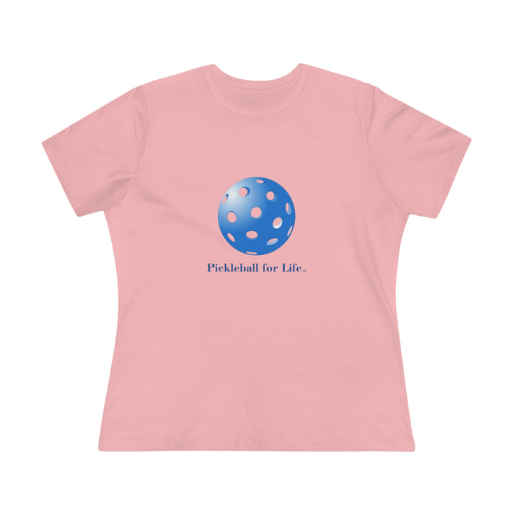 Pickleball for Life-Blue Women's Relaxed-Fit T-Shirt - Great Pickleball Stuff