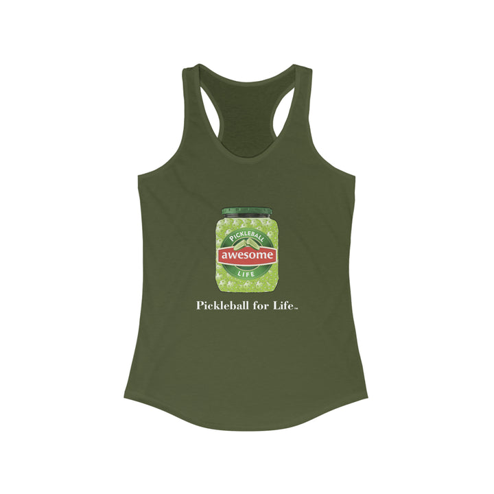 Awesome Pickles Women's Racerback Tank - Great Pickleball Stuff