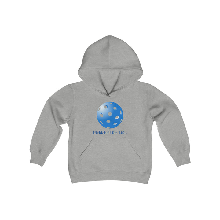 Pickleball for Life-Blue Youth Hoodie - Great Pickleball Stuff