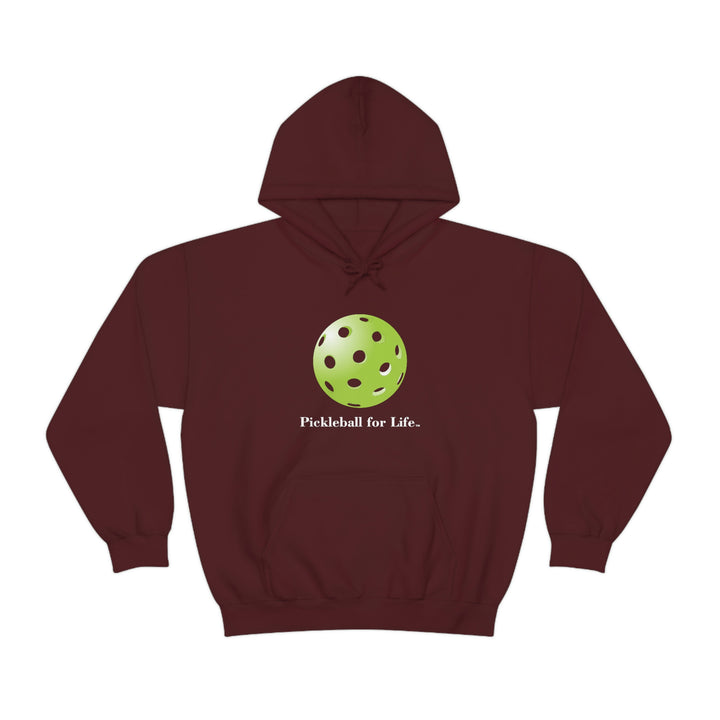 Pickleball for Life-Green Unisex Hoodie - Great Pickleball Stuff