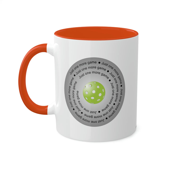 Just One More Game-Silver Coffee Mug - Great Pickleball Stuff