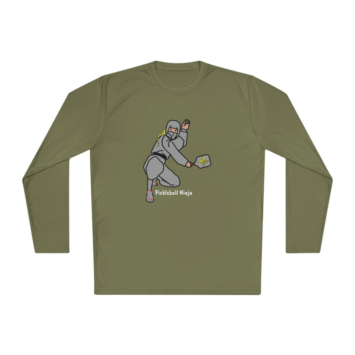 Pickleball Ninja-Female Unisex Moisture-Wicking Long Sleeve Tee - Great Pickleball Stuff