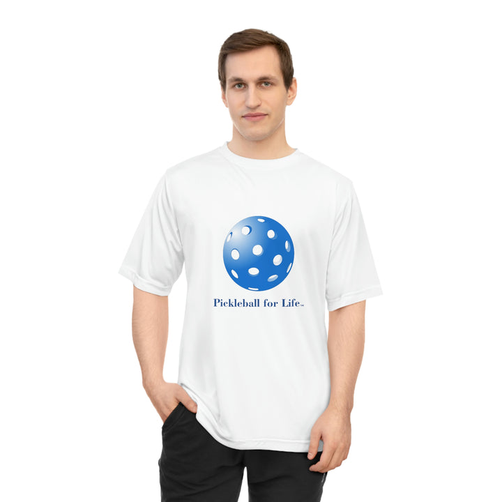 Pickleball for Life-Blue Unisex Moisture-Wicking T-Shirt - Great Pickleball Stuff