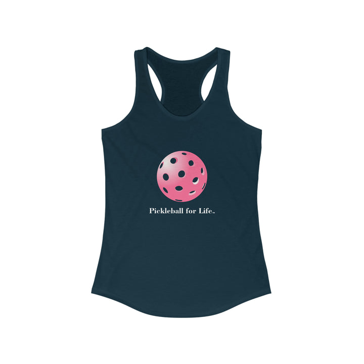 Pickleball for Life-Pink Women's Racerback Tank - Great Pickleball Stuff