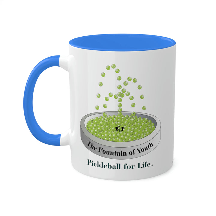 The Pickleball Fountain-Green Coffee Mug-Great Pickleball Stuff