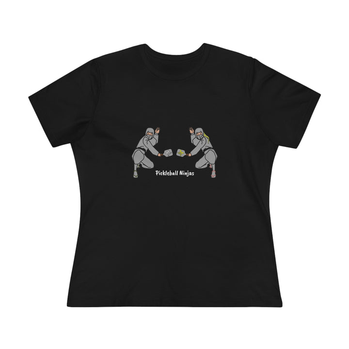 Pickleball Ninjas-Mixed Doubles Women's Relaxed-Fit T-shirt - Great Pickleball Stuff