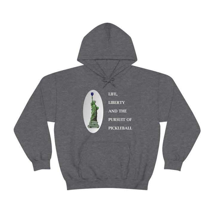 Life, Liberty & the Pursuit of Pickleball Unisex Hoodie - Great Pickleball Stuff