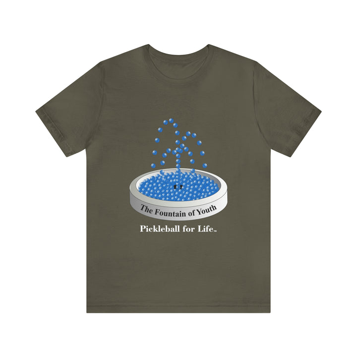 The Pickleball Fountain-Blue Unisex T-Shirt - Great Pickleball Stuff