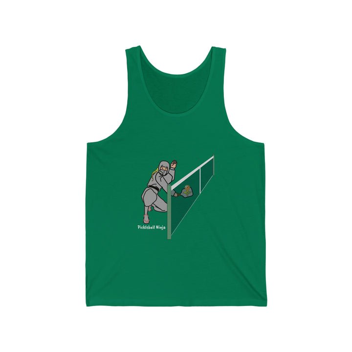 Pickleball Ninja Dinking-Female Unisex Cotton Tank - Great Pickleball Stuff