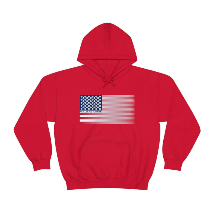 Pickleball for Life Flag (Faded) Unisex Hoodie - Great Pickleball Stuff