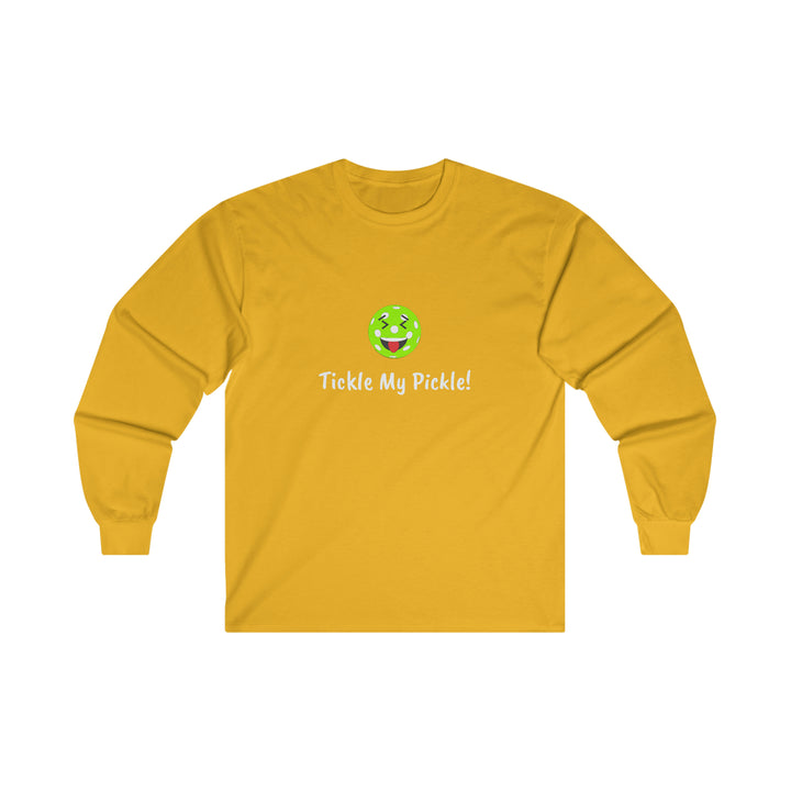 Tickle My Pickle Ultra Cotton Long Sleeve Tee - Great Pickleball Stuff