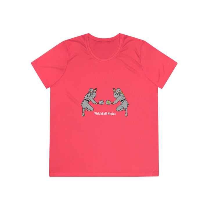 Pickleball Ninjas-Mixed Doubles Women's Moisture-Wicking T-Shirt - Great Pickleball Stuff