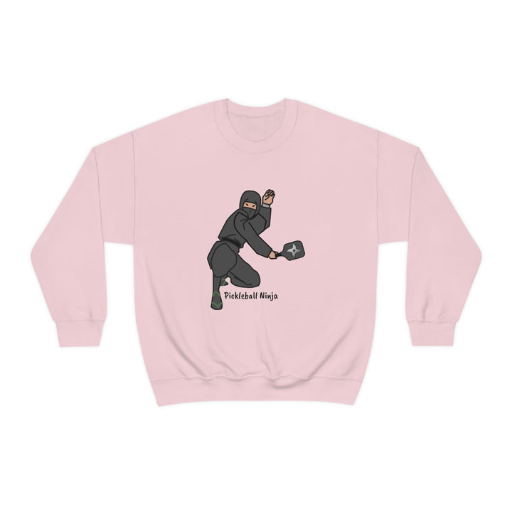 Pickleball Ninja-Male Unisex Crewneck Sweatshirt - Great Pickleball Stuff